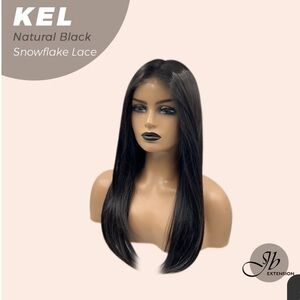 JB EXTENSIONS KEL NATURAL BLACK SNOWFLAKE LACE WITH TAG